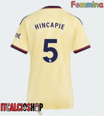 Arsenal Piero Hincapie #5 Terza Maglia Femmina 2026-27 Manica Corta
